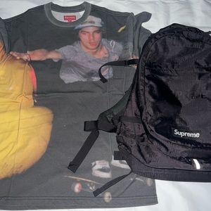 Supreme backpack and Small Supreme Tee Deal!!
